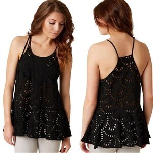 Free People Size S Starry Eyelet Tank Top